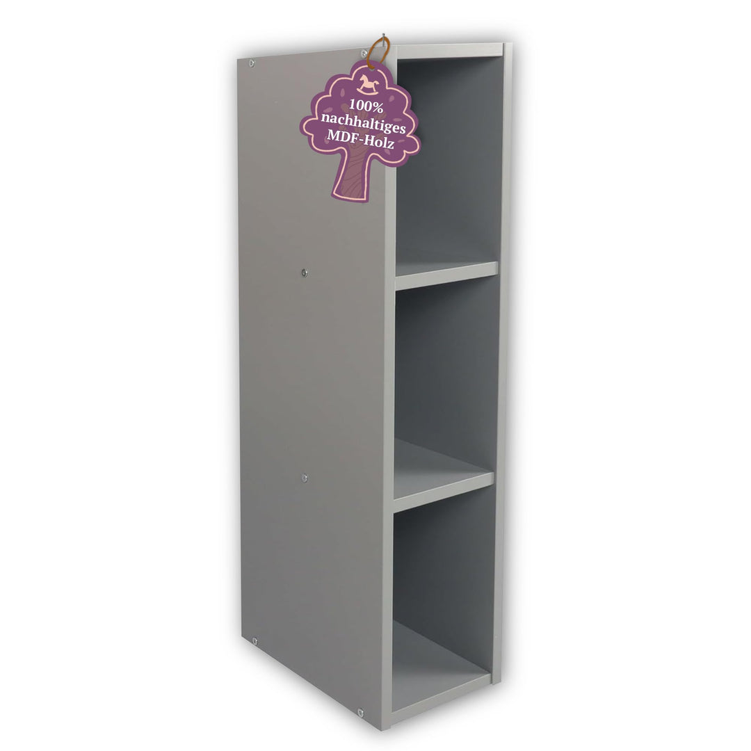 Puckdaddy Mikkel | Stauraumregal kompatibel mit IKEA Malm Kommoden | 19x30x75cm | Regal aus Holz in