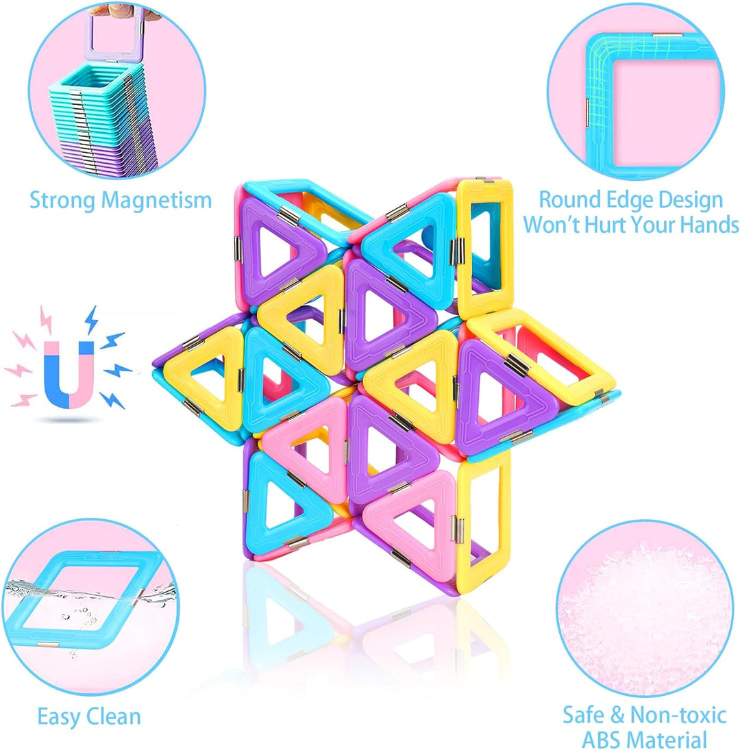 Magnetische Bausteine Spielzeug, Magnetspielzeug Magnete für Kinder, Weihnachten Geburtstag Magnetba