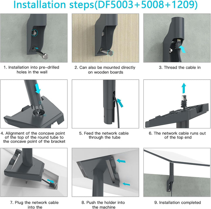 HOLACA Starlink Gen 3 Halterung [Never Slip & Fall], Kurze Wandhalterung Stabiler Halt für Starlink
