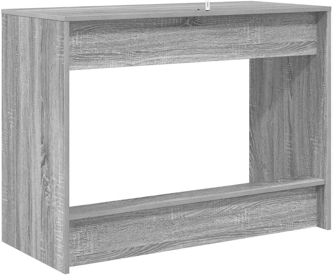 Bett-Schreibtisch Grau Sonoma aus Holzwerkstoff 100 x 45 x 75 cm für Laptop PC im Homeoffice, Arbeit