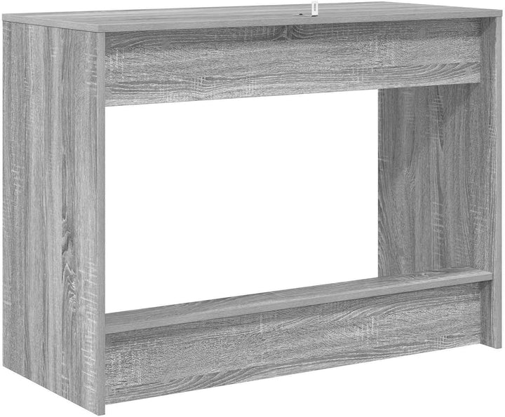 Bett-Schreibtisch Grau Sonoma aus Holzwerkstoff 100 x 45 x 75 cm für Laptop PC im Homeoffice, Arbeit