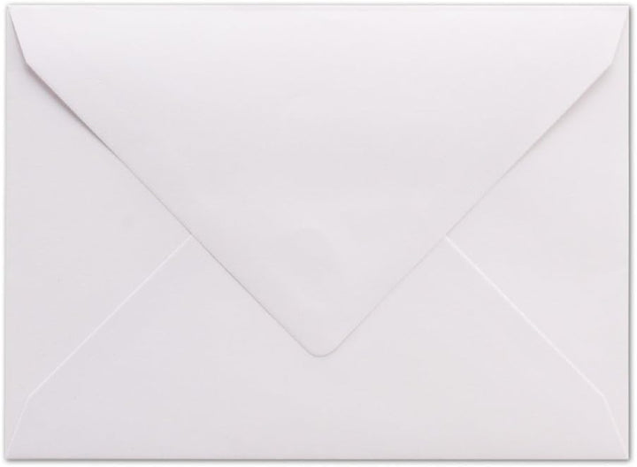300 Briefumschläge Weiss - DIN C6 - gefüttert mit weissem Seidenpapier - 100 g/m² - 11,4 x 16,2 cm -