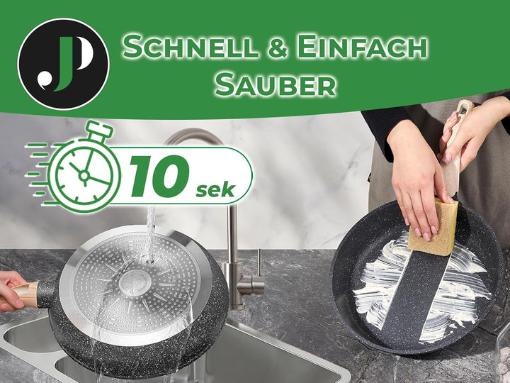 JUST PERFECTO Induktions Töpfe Set 15 pcs - Pfannenset mit deckel - Induktions Töpfe Set - töpfe & p