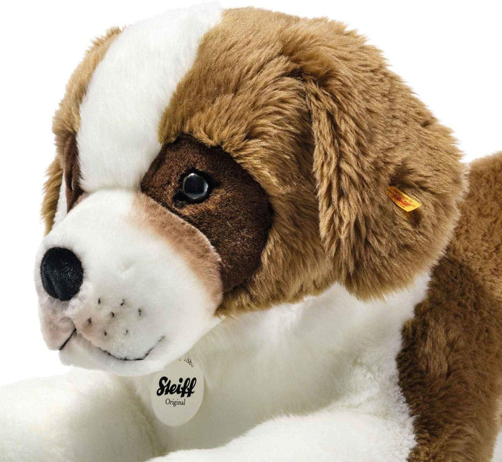 Steiff Bernhard Bernhardiner - 64 cm - Kuscheltier für Kinder - weich & kuschelig - braun/weiss (079