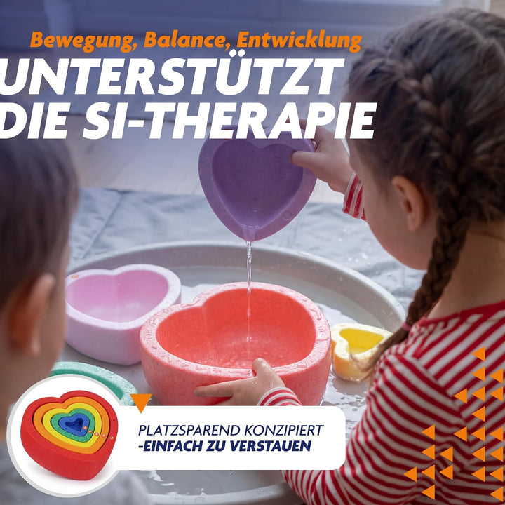 Rocks, Sensorische Balanciersteine für Kinder – 5er Set – Belastbar, Fördert Gleichgewicht, Motorik
