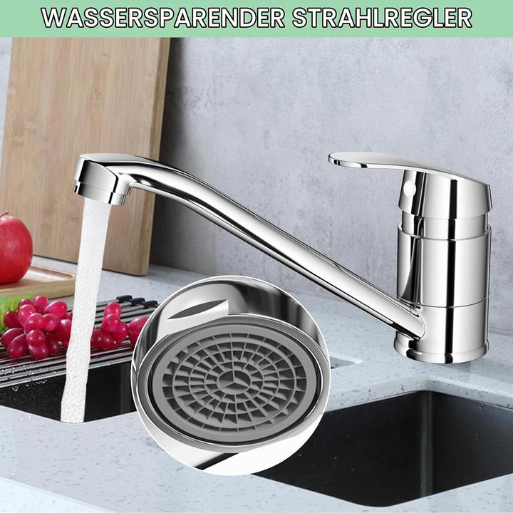 Wasserhahn Küche, Küchenarmatur mit Keramikkartusche, Spültischarmatur, Einhebelmischer 360° Schwenk