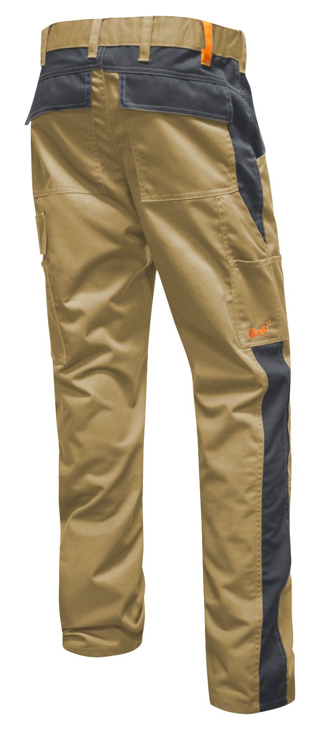 strongAnt Arbeitshose Herren Power Stretch Outdoorhose 30 Beige-grau / Canvas Kein Stretch, 30 Beige