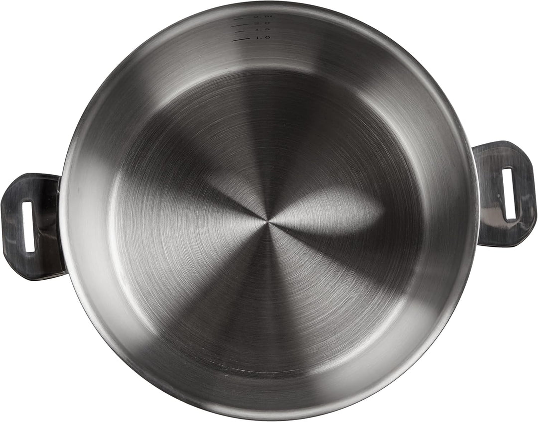Kitchenfun Stielkasserolle, Edelstahl, Stahlgrau, 20 cm ⌀14/ ⌀16/ ⌀18/ ⌀20 cm, ⌀14/ ⌀1