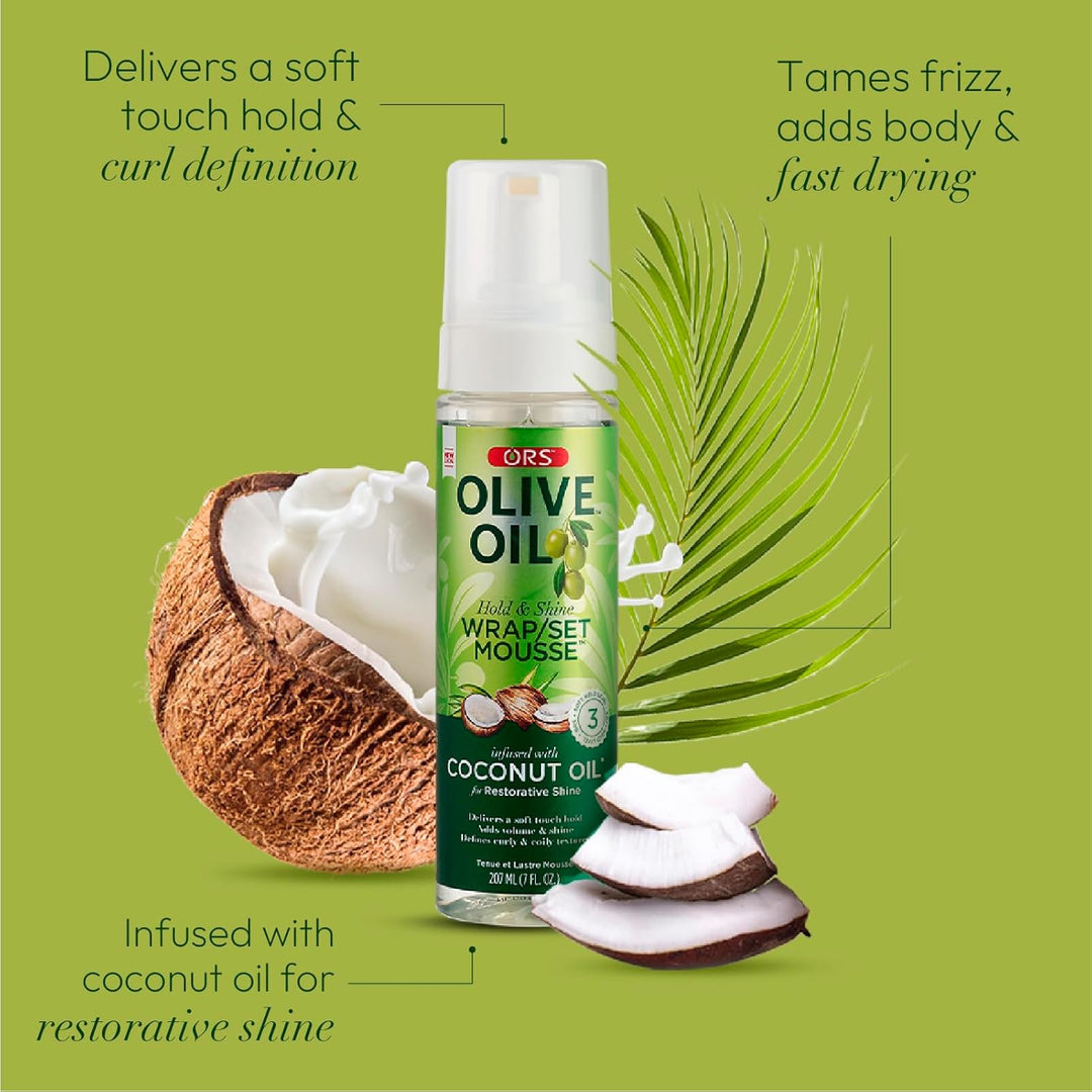Ors Mousse Wrap/ Set 7oz (3 Pack) by Organic Root (ORS)