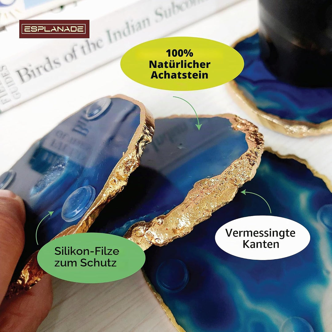 eSplanade Achat Untersetzer Bar Bier Kaffee Tee Untersetzer - Set von 4 Untersetzer - perfekte Tabel