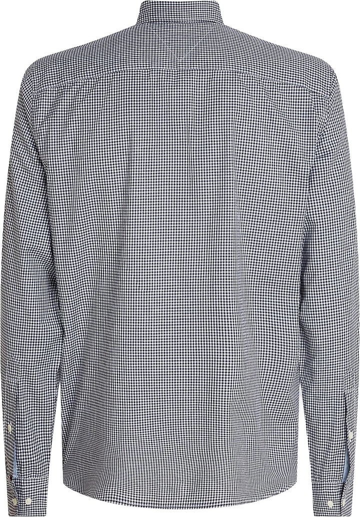 Tommy Hilfiger Herren Flex Poplin Rf Shirt Freizeithemden M Blau (Desert Sky / Optic White), M Blau