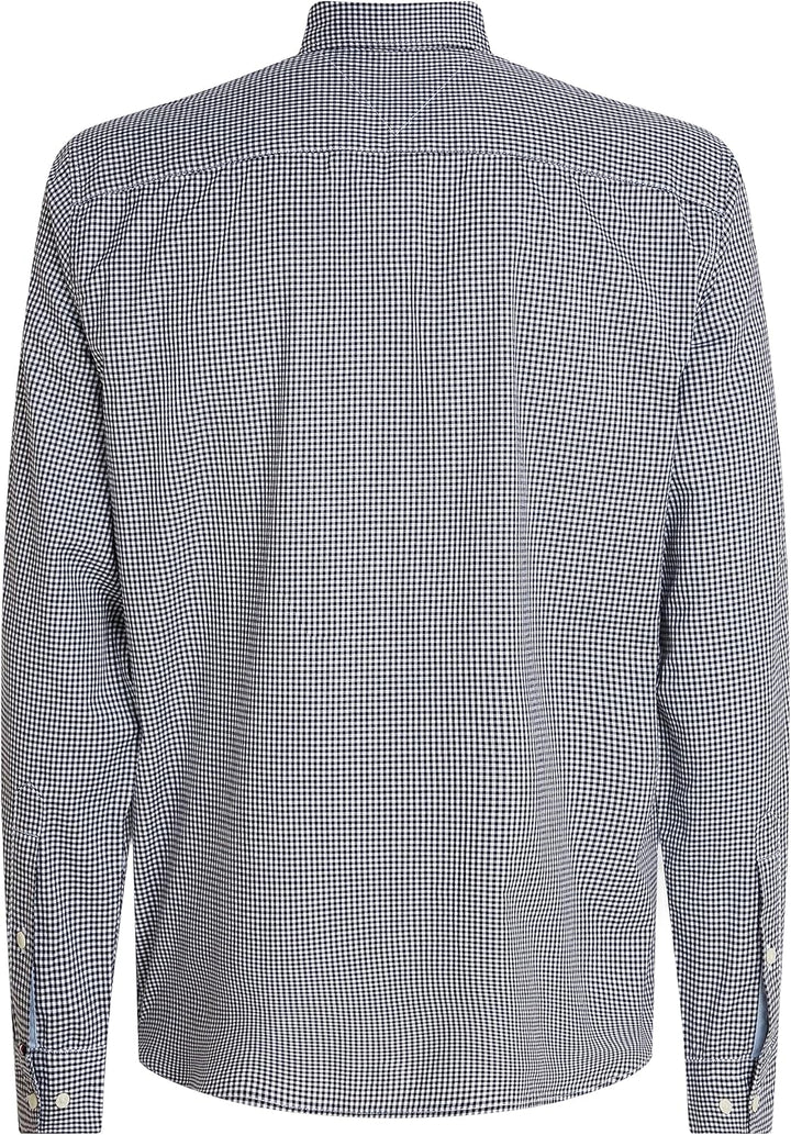 Tommy Hilfiger Herren Flex Poplin Rf Shirt Freizeithemden M Blau (Desert Sky / Optic White), M Blau