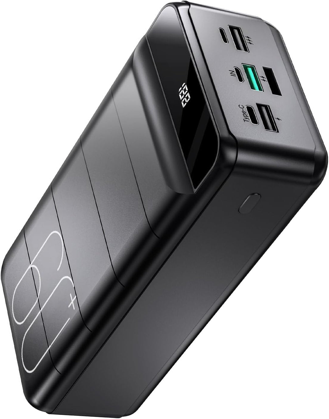 Powerbank 60000mAh, 22,5W PD USB-C Schnellladegerät, Externer Akku mit LED-Anzeige, 4 Ausgängen und