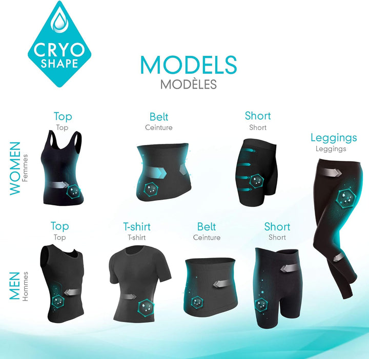 Cryoshape Figurformendes Herren-T-Shirt one Size FR : Einheitsgrösse (Taille Fabricant : S/M) Blau,