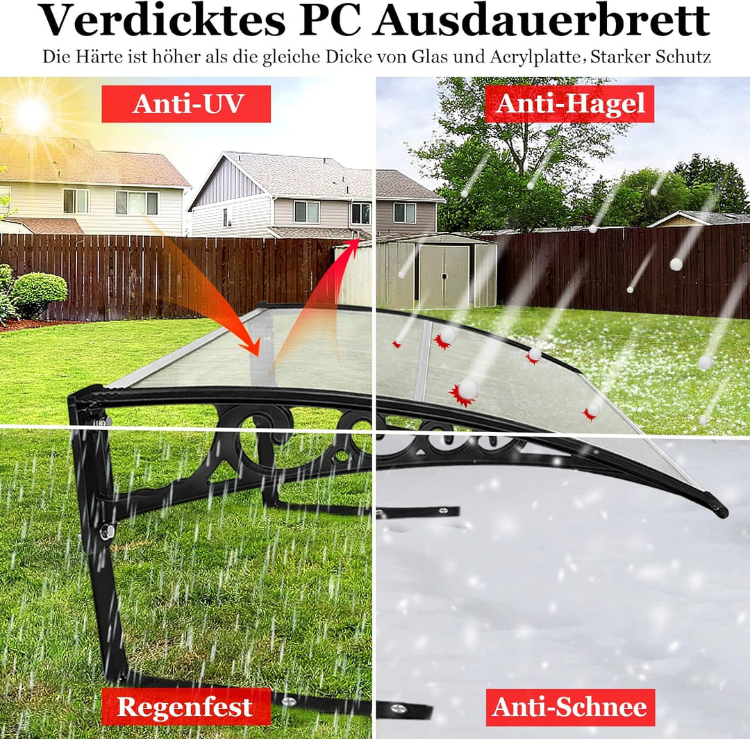 AUFUN Mähroboter Garage Dach Carport für Rasenmäher Automower 103 x 77 x 45,5 cm Mähroboter Carport