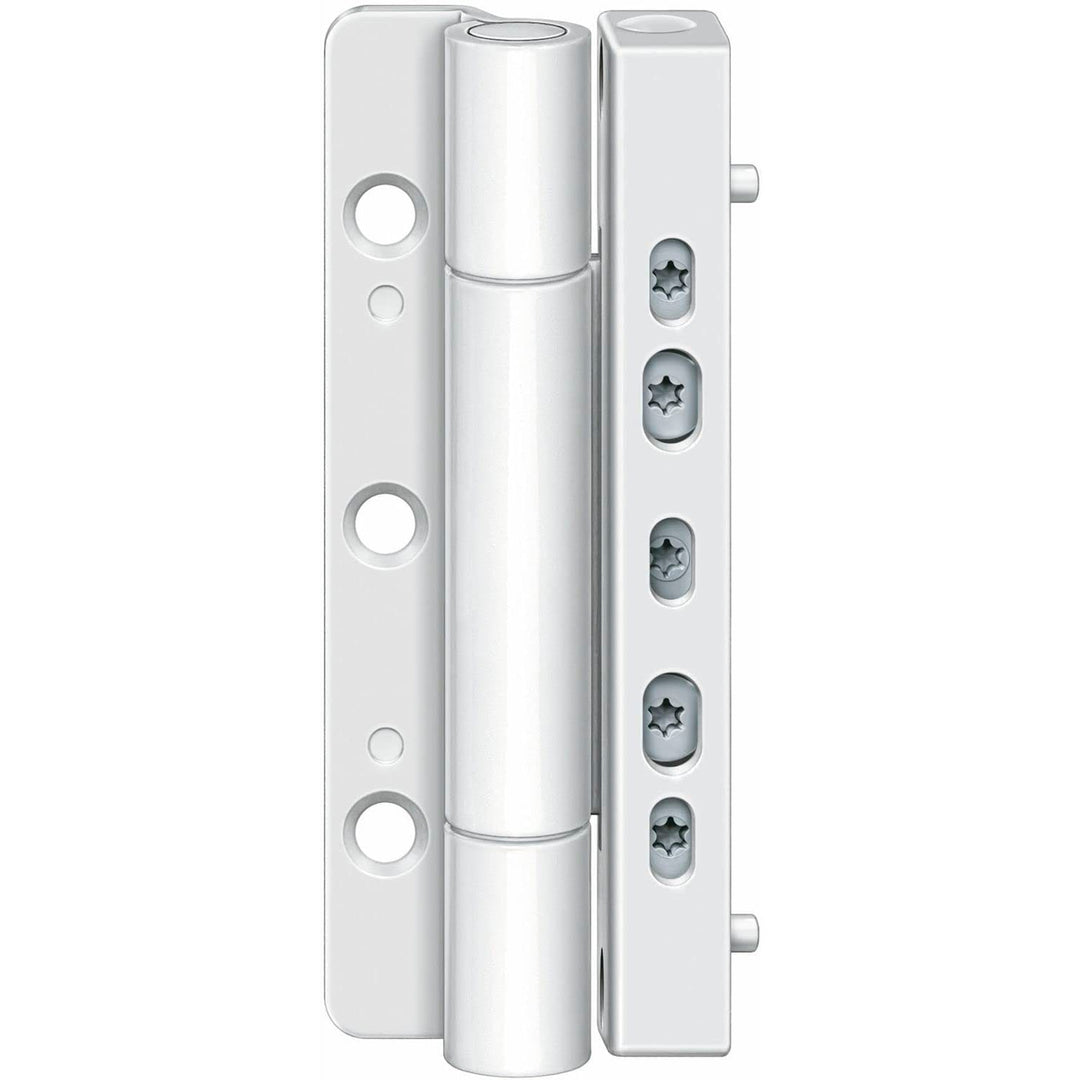 SIMONSWERK RB-5010 Haustürband, komfortables 3D-Türband für Kunststoffhaustüren, Stahl weiss Weiss R