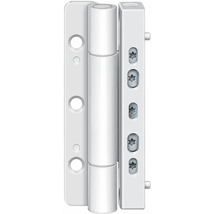 SIMONSWERK RB-5010 Haustürband, komfortables 3D-Türband für Kunststoffhaustüren, Stahl weiss Weiss R