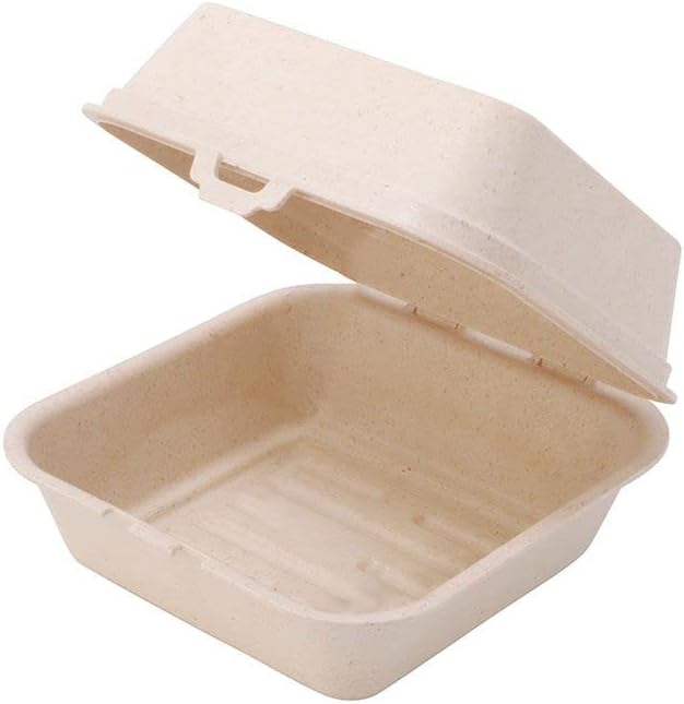 BIOZOYG Mehrweg-Burgerboxen 60 Stück I to-Go-Verpackungen für heiss und kalt I Lunchbox Take-Away-Be