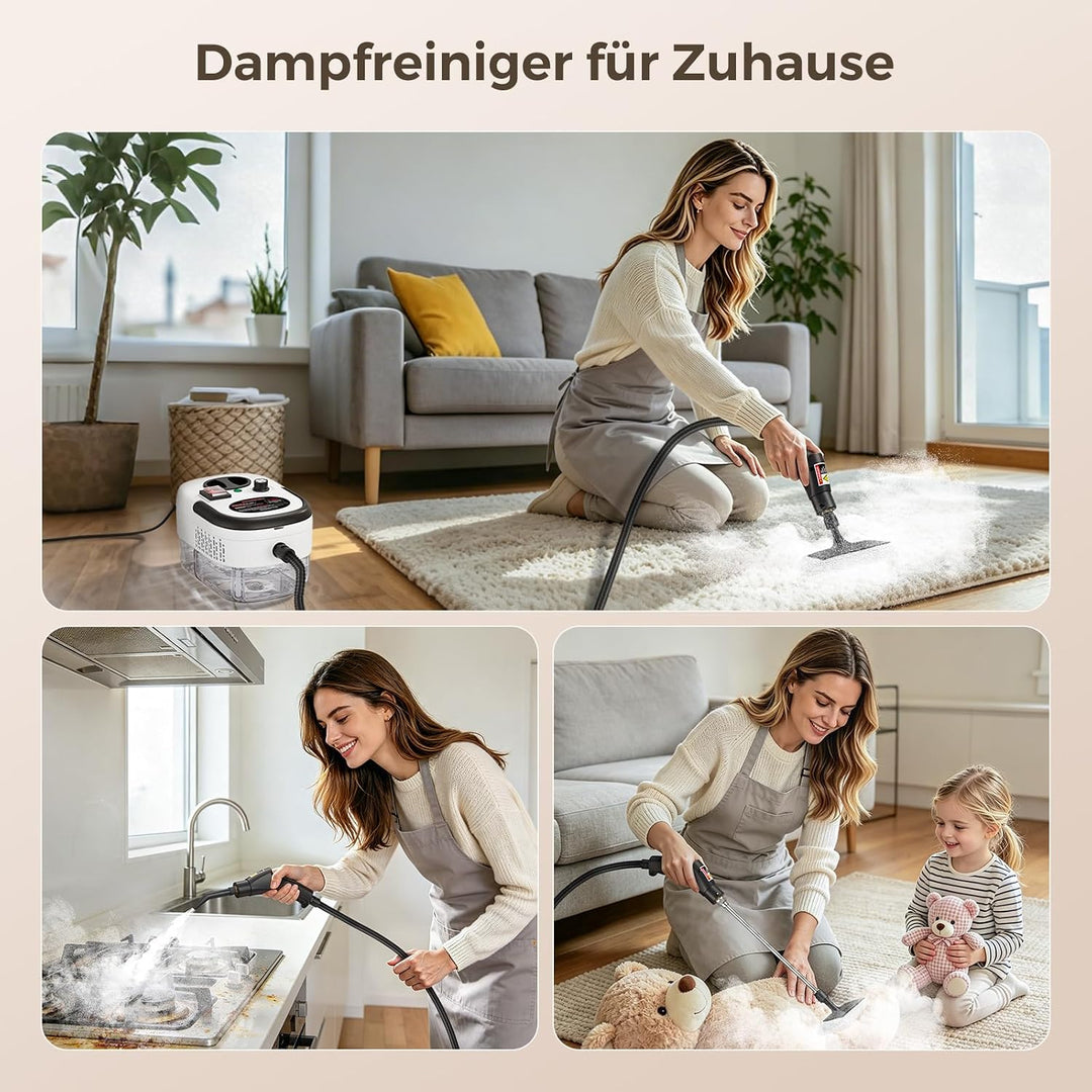 Dampfreiniger Handgerät, Hochdruck Dampfreiniger, Steam Cleaner Chemikalienfreier Hochdruck-Dampf –