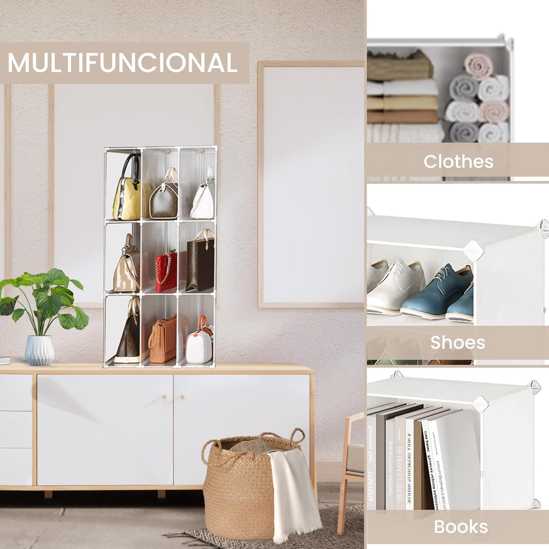 Taschenorganizer, Modulares Regal für Schrank, Regal für Zimmer, Flur. Aufbewahrungsregal für Zuhaus