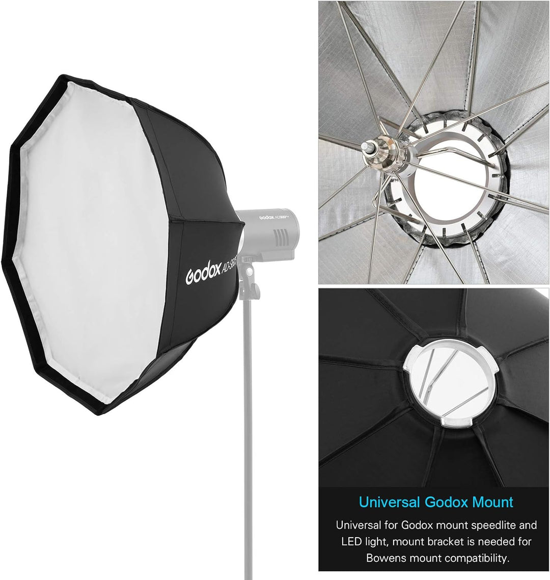 Godox AD-S60S 60 cm achteckiges Studio Softbox Speedlite Speedlight Diffusor Godox-Halterung mit Git