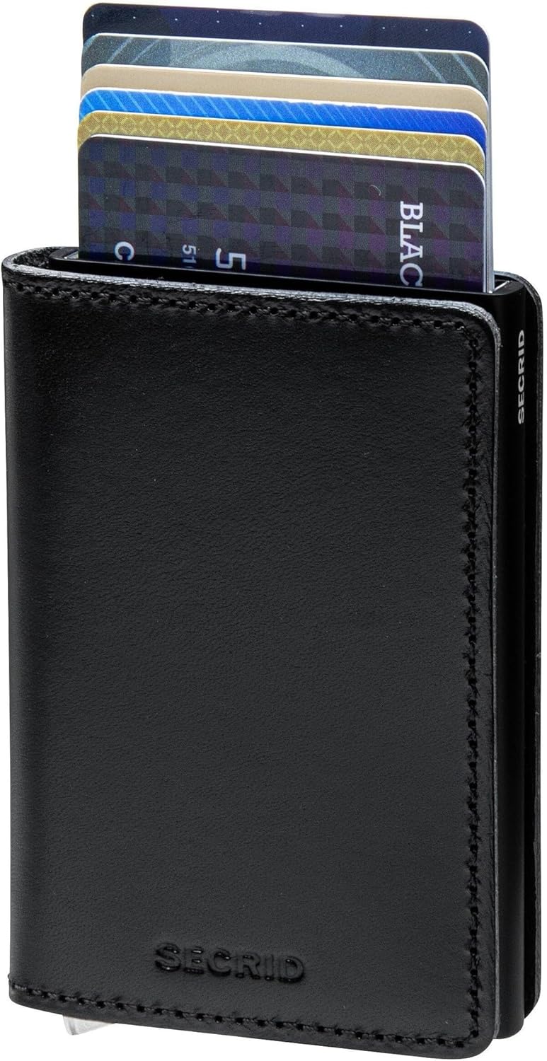 Secrid SLIMWALLET Premium Dusk Black Schwarz Einheitsgrösse, Schwarz Einheitsgrösse