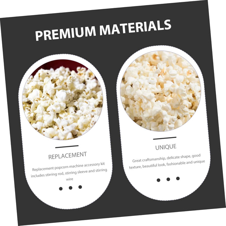 Housoutil Popcornmaschine Ersatzteil Mixer Rührstab Satz Aus Metall Langlebig Für Popcornbereiter Zu