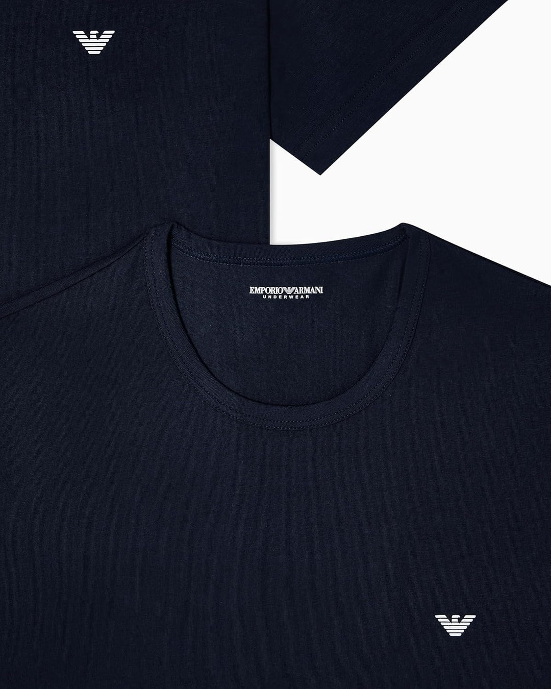 Emporio Armani T-Shirts-kurze Ärmel Herren S Armani Blue/Armani Blue, S Armani Blue/Armani Blue