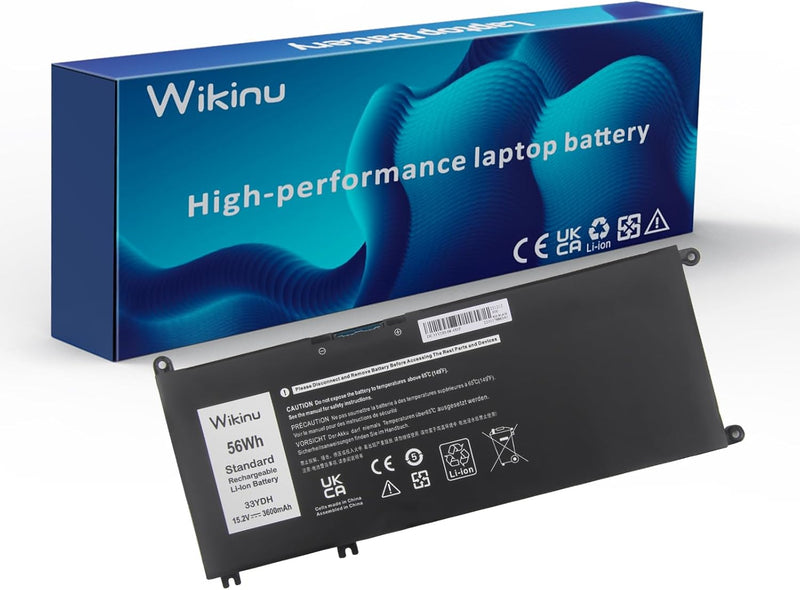 Wikinu 56WH 33YDH Laptop Akku für Dell Inspiron 17 7000 7778 7779 7786 7773 15 7577 G3 3579 3779 G5