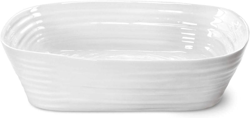 Portmeirion Home & Gifts Sophie Conran Lasagne Bräter (Weiss, 11,5 Zoll), Weiss