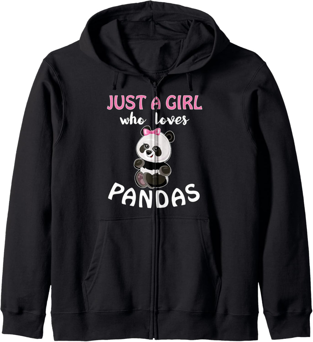 Niedliches Panda-Kostüm für Mädchen Just A Girl Who Loves Pandas Kapuzenjacke