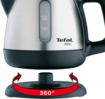 Tefal Wasserkocher BI8125 | 0,8 Liter Fassungsvermögen | 2200 Watt | Kabellos | 360° Sockel | Trocke