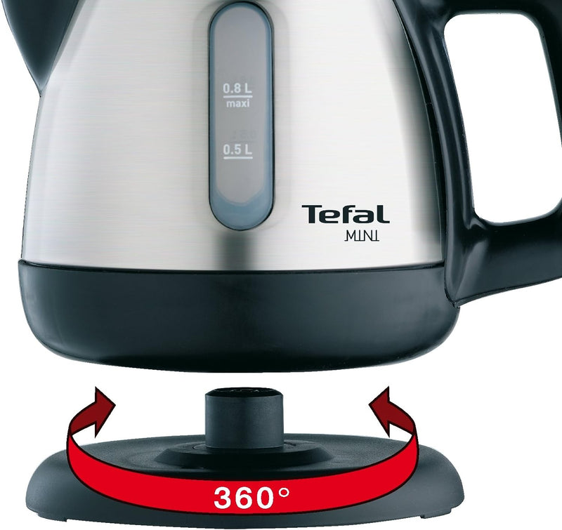 Tefal Wasserkocher BI8125 | 0,8 Liter Fassungsvermögen | 2200 Watt | Kabellos | 360° Sockel | Trocke