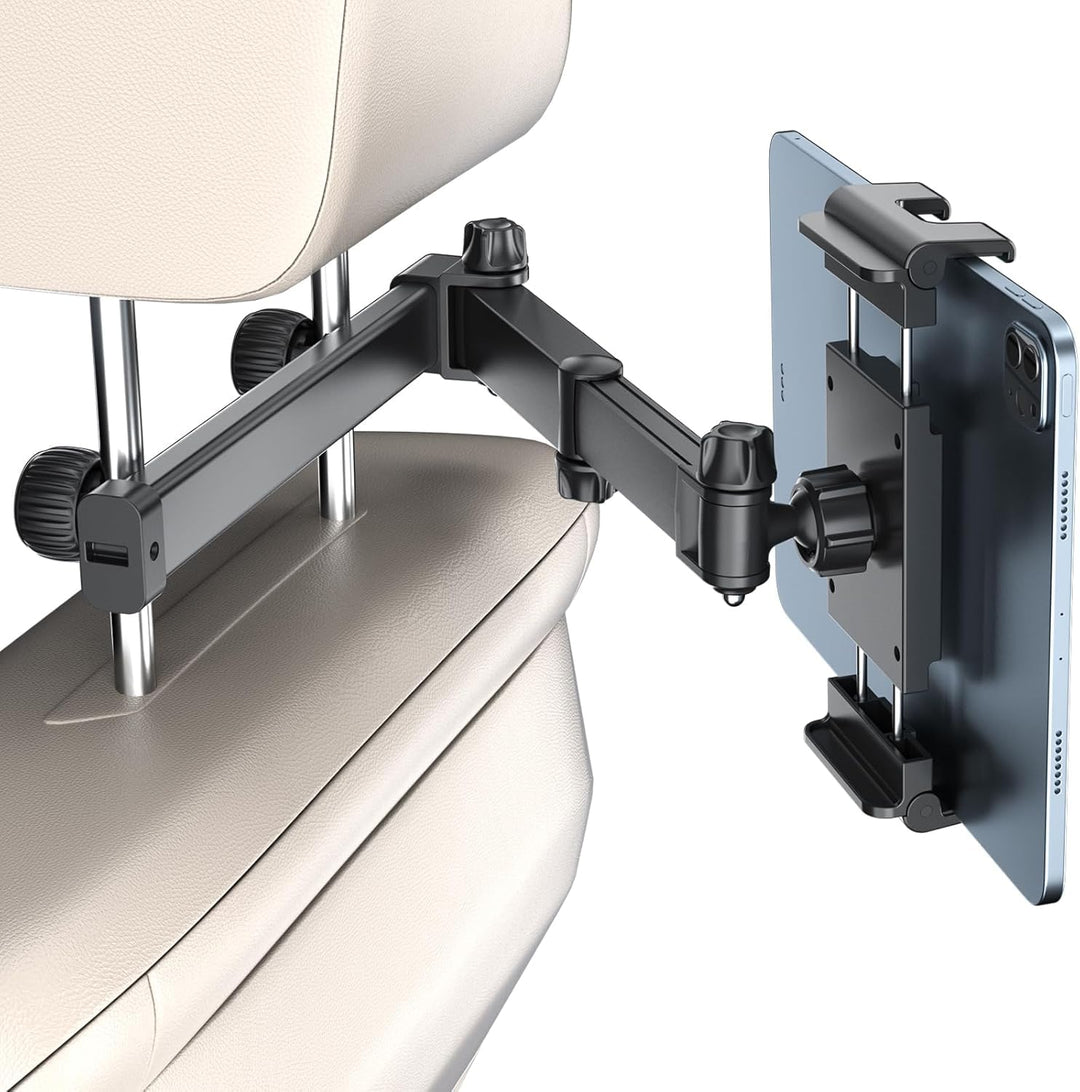PLDHPRO Tablet Halterung Auto Kopfstütze, Tablethalterungen Auto mit Ausziehbar, iPad Halterung Rück