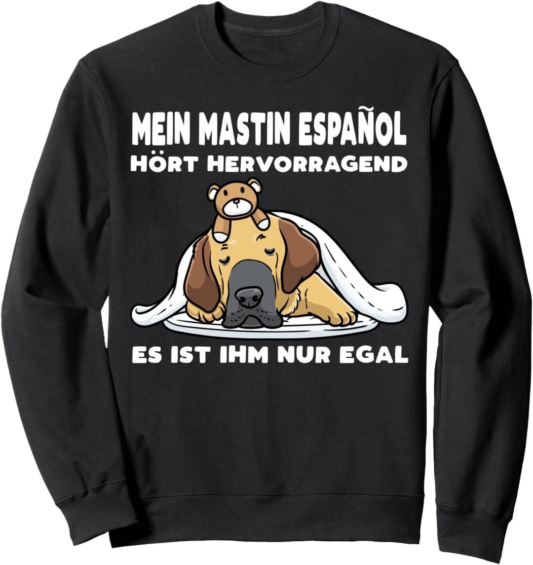 Mastin Espanol Hund Mit Kuscheltier Sweatshirt