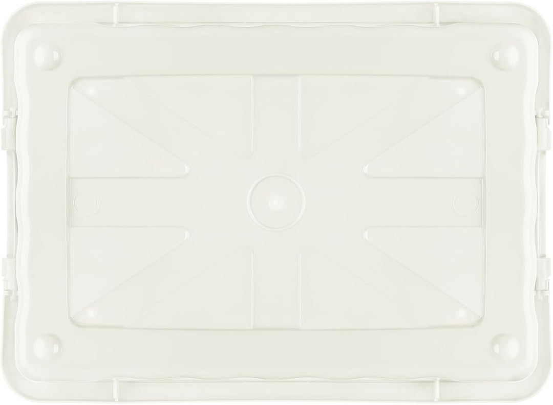 Cetomo,15L,6er-Pack, Aufbewahrungsbox mit deckel,Aufbewahrungsboxen, mit Clips, stapelbar, Wohnzimme