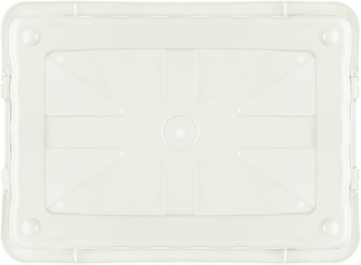 Cetomo,15L,6er-Pack, Aufbewahrungsbox mit deckel,Aufbewahrungsboxen, mit Clips, stapelbar, Wohnzimme