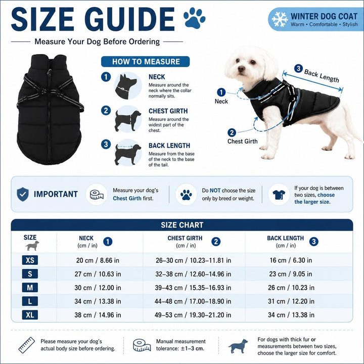 Hundemantel Winter mit Geschirr Einstellbar, ZoneYan Wasserdicht &amp; Warm Hundemantel für Kleine Hunde