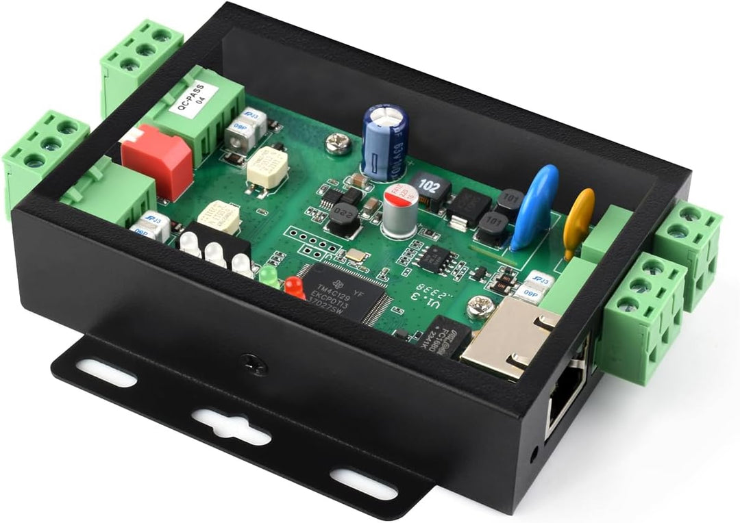 Waveshare 2-Channel CAN Bus to Ethernet Gateway Server with RS485 Port, Industrial Protocol Converte
