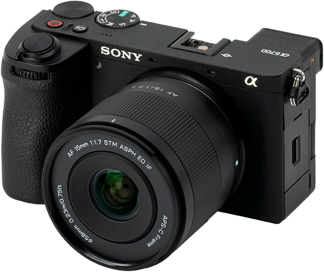 VILTROX 15mm F1.7 E, AF 15mm f1.7 E Mount Objektiv für Sony, APS-C Autofokus Prime Objektiv mit gros