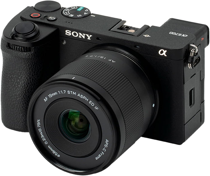 VILTROX 15mm F1.7 E, AF 15mm f1.7 E Mount Objektiv für Sony, APS-C Autofokus Prime Objektiv mit gros