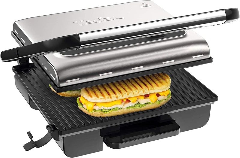 Tefal Kontaktgrill Inicio Adjust GC242D | Elektrogrill | Panini, Toasts, Steak | Regelbarer Thermost