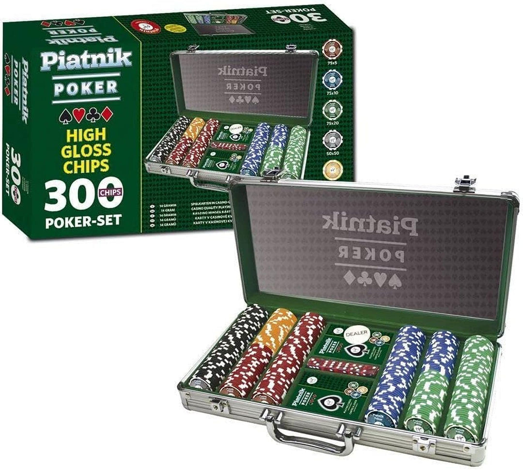 Piatnik 7903 - Poker Set 300 High Gloss Chips
