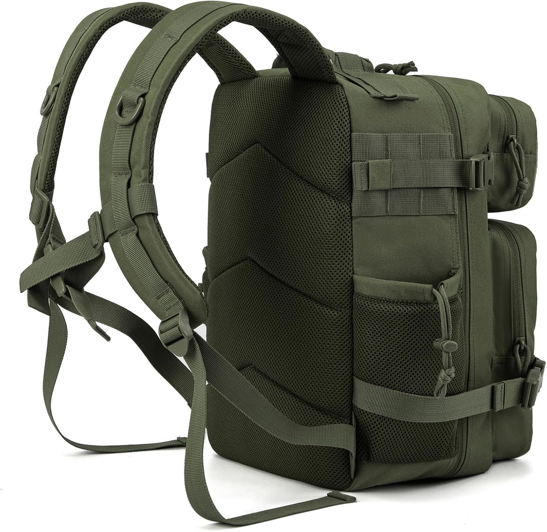 QT&QY Taktischer MilitäR Rucksack Herren Gross 25l/35l/45L Bundeswehr Rucksack 3 Tage Molle Armee Ru