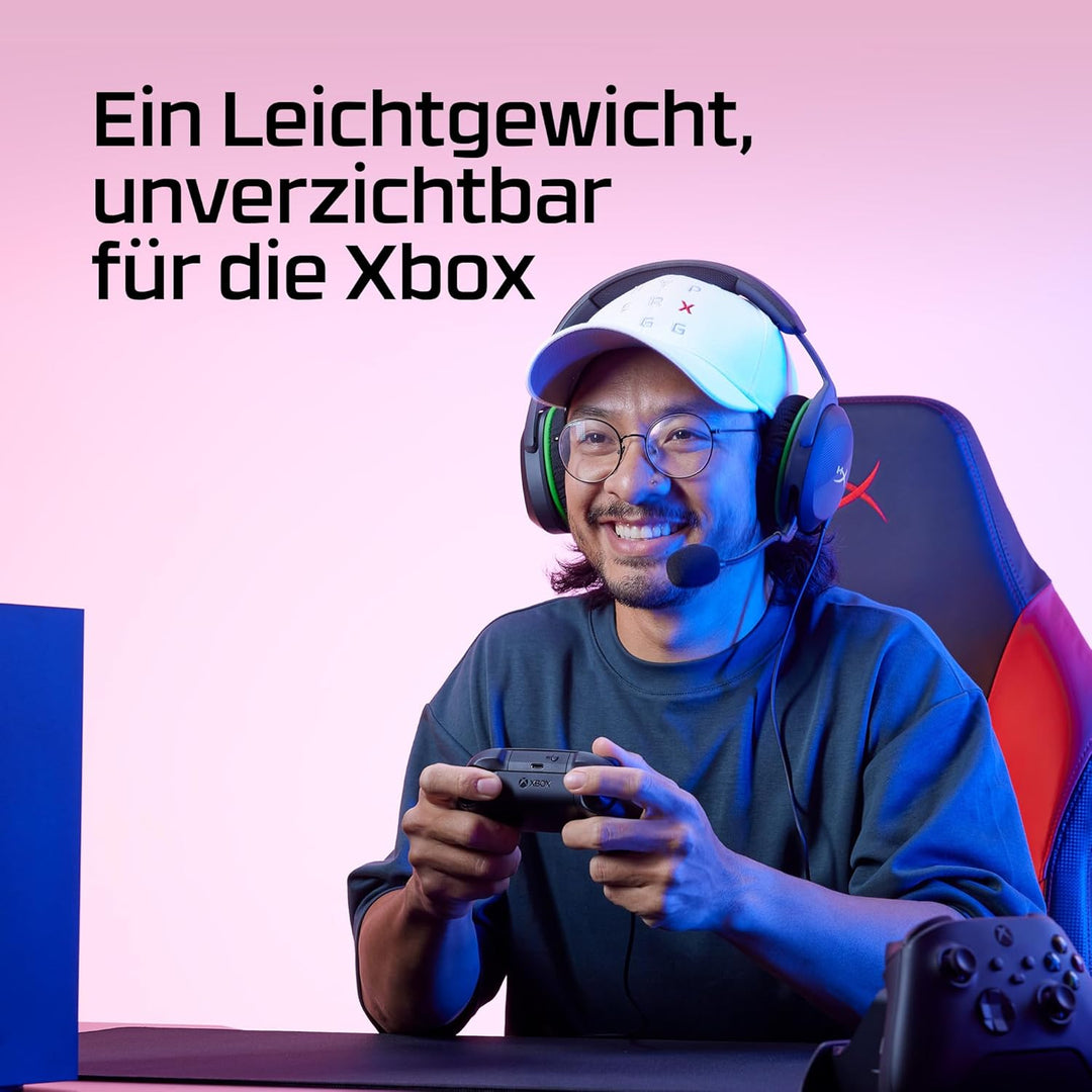 HyperX CloudX Stinger 2 Core – Gaming-Headset für Xbox, leichte Over-Ear-Headsets mit Mikrofon, Schw