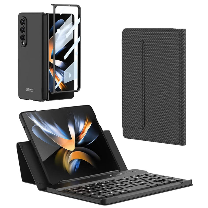 Custodia Magnetic Klapphüllen Ständer Folio Hülle,Keyboard,Pen Slot Kompatibel für Samsung Galaxy Z