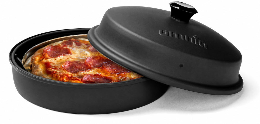 Omnia® Stovetop Pizza Oven – Tragbarer Pizzaofen für den Herd für Camping, Wohnmobil, Wohnwagen, Bal