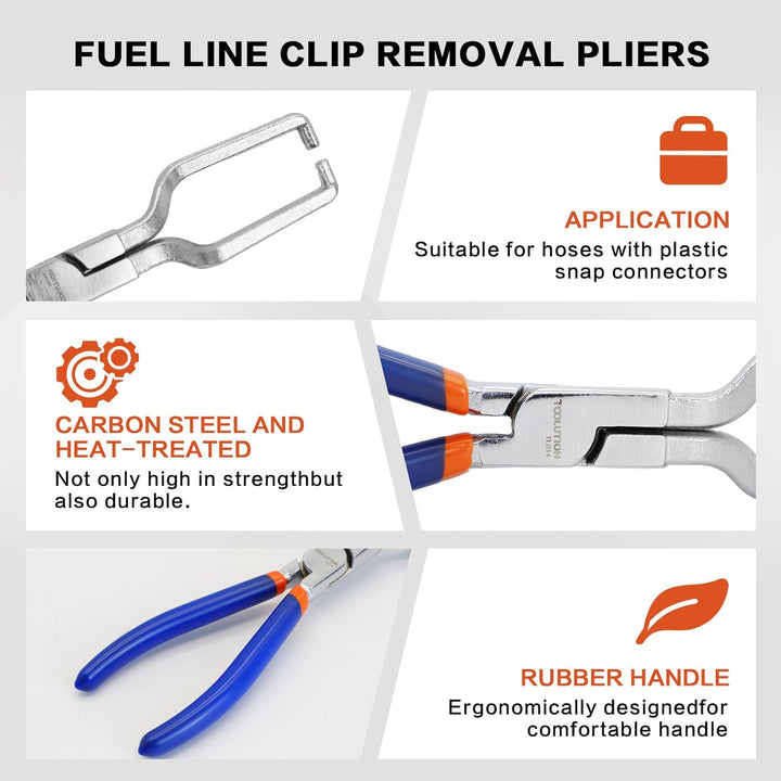 Electrical Disconnect Pliers Kit 4 Piece Set – Auto Electrical Connector Pliers Fuel Line Disconnect