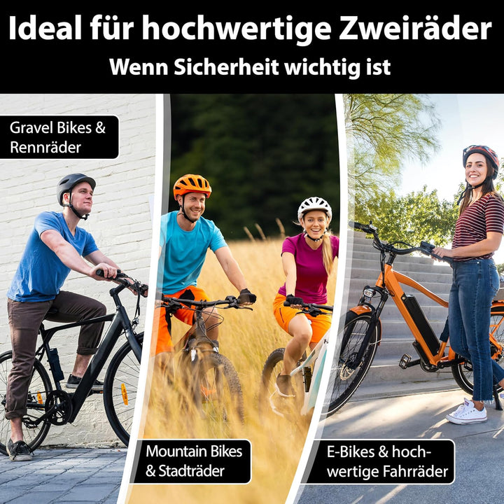 KOHLBURG Faltschloss Sicherheitsschloss [9mm dicke Faltglieder, 100cm lang] – Fahrradschloss mit Hal