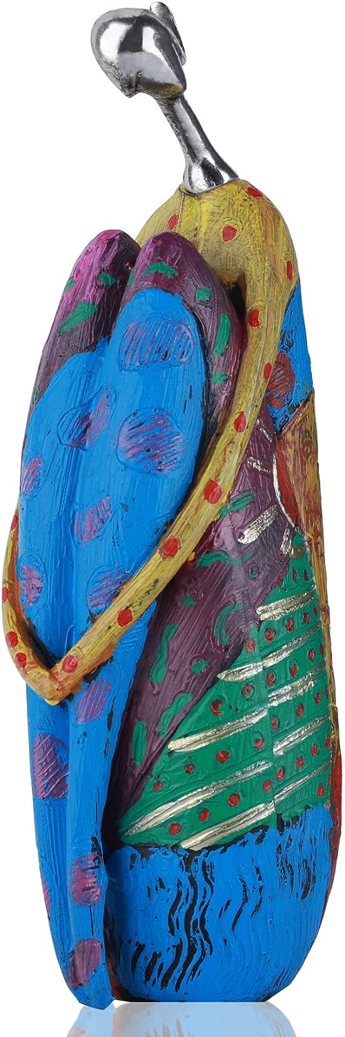 Statuen und Skulpturen Abstrakter Yoga-Kunst Frau, kreative Vollfarb-Ölgemälde-Kunst-Frauenstatue, M